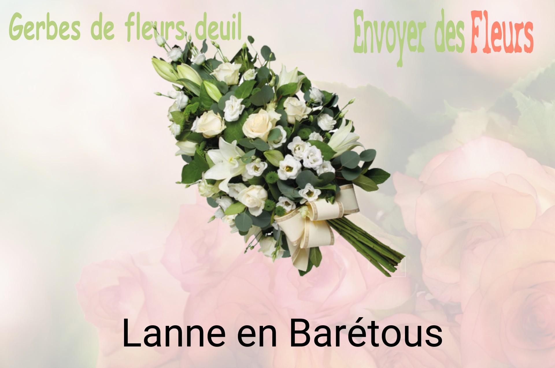 Gerbe de fleurs de deuil livrée à Lanne-en-Barétous